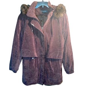 Vintage FS Limited Faux Fur Chocolate Size Large Water Repellent Contemporary